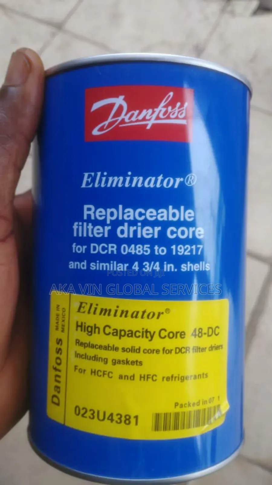 Danfoss 48-Dc High Capacity Drier Core for DCR
