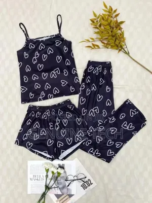 Unique 3 In 1 Cotton Nightwear Top Quality