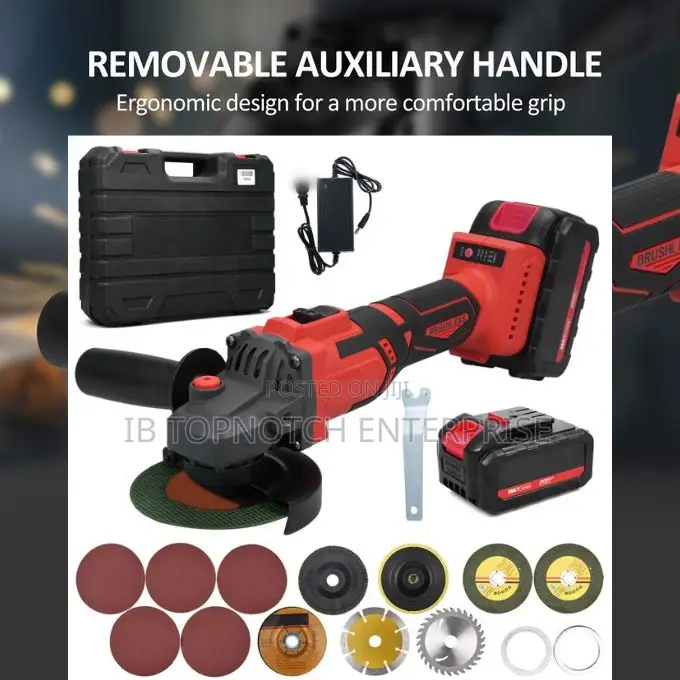 9000rpm Brushles Cordless Angle Grinder Tools