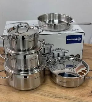 9pcs Korkmaz Turkey Stainless Steel Pot Sets