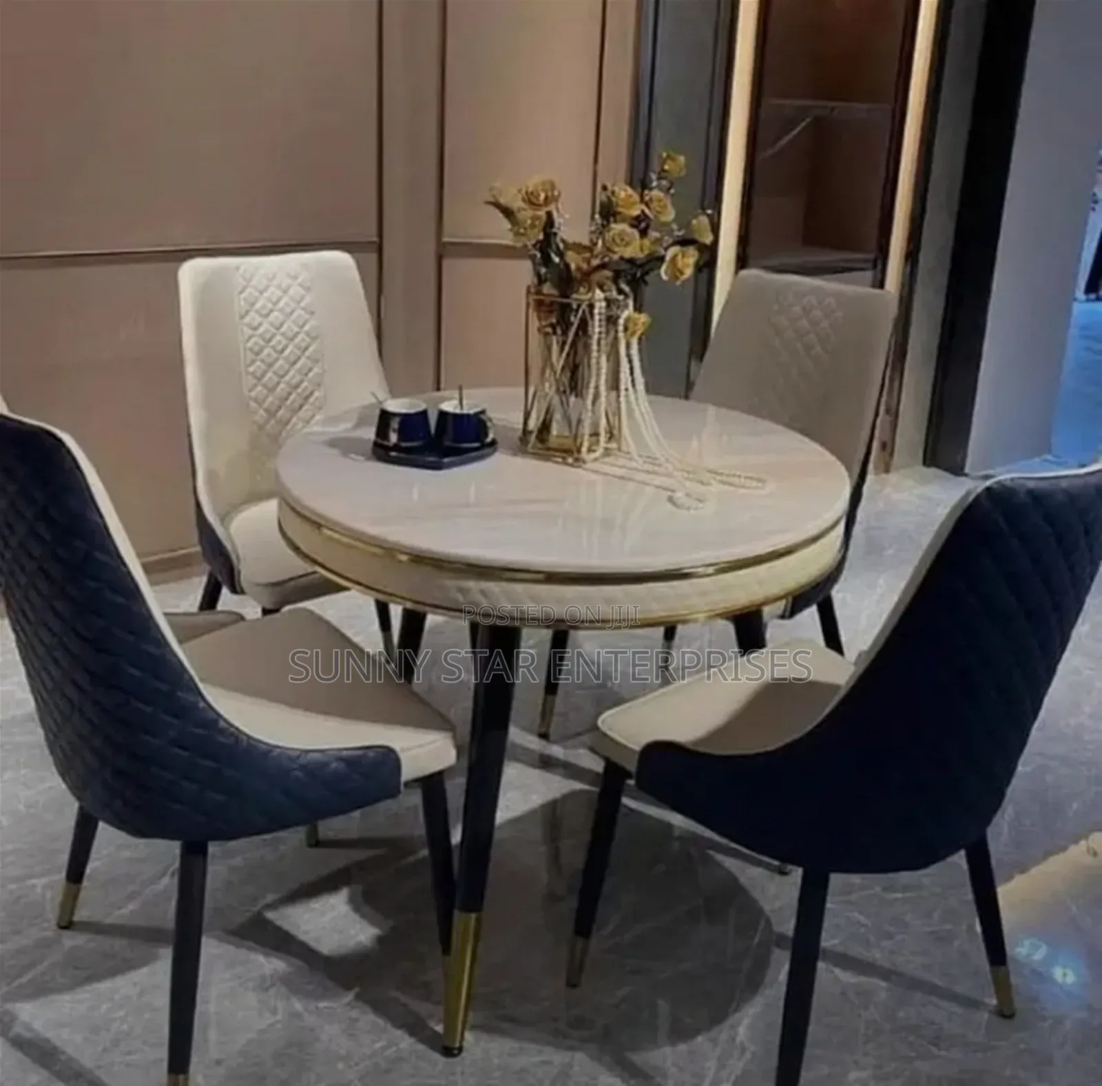 Quality Imported Set of Marble Dinning