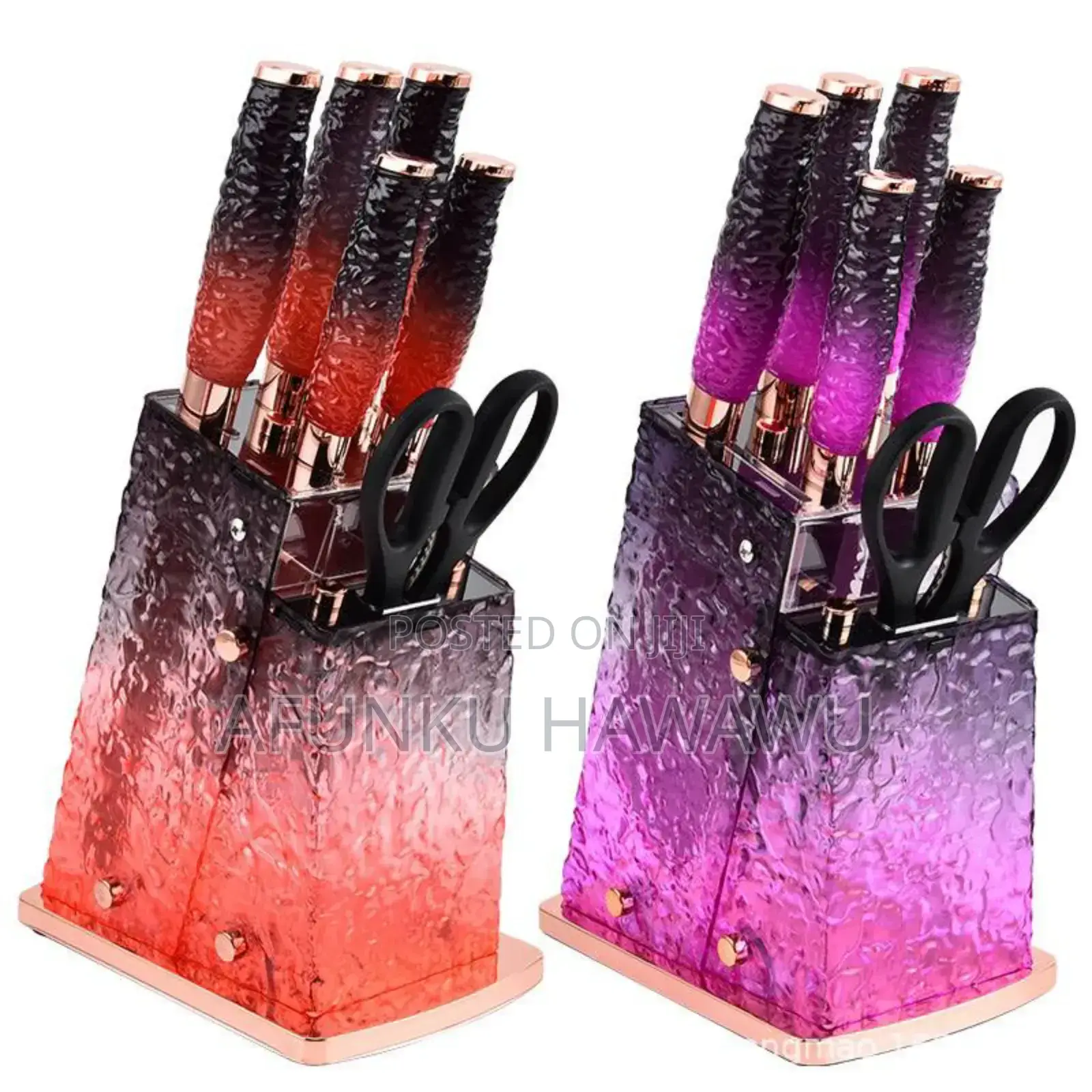 7pcs Quality Mirror Knife Set