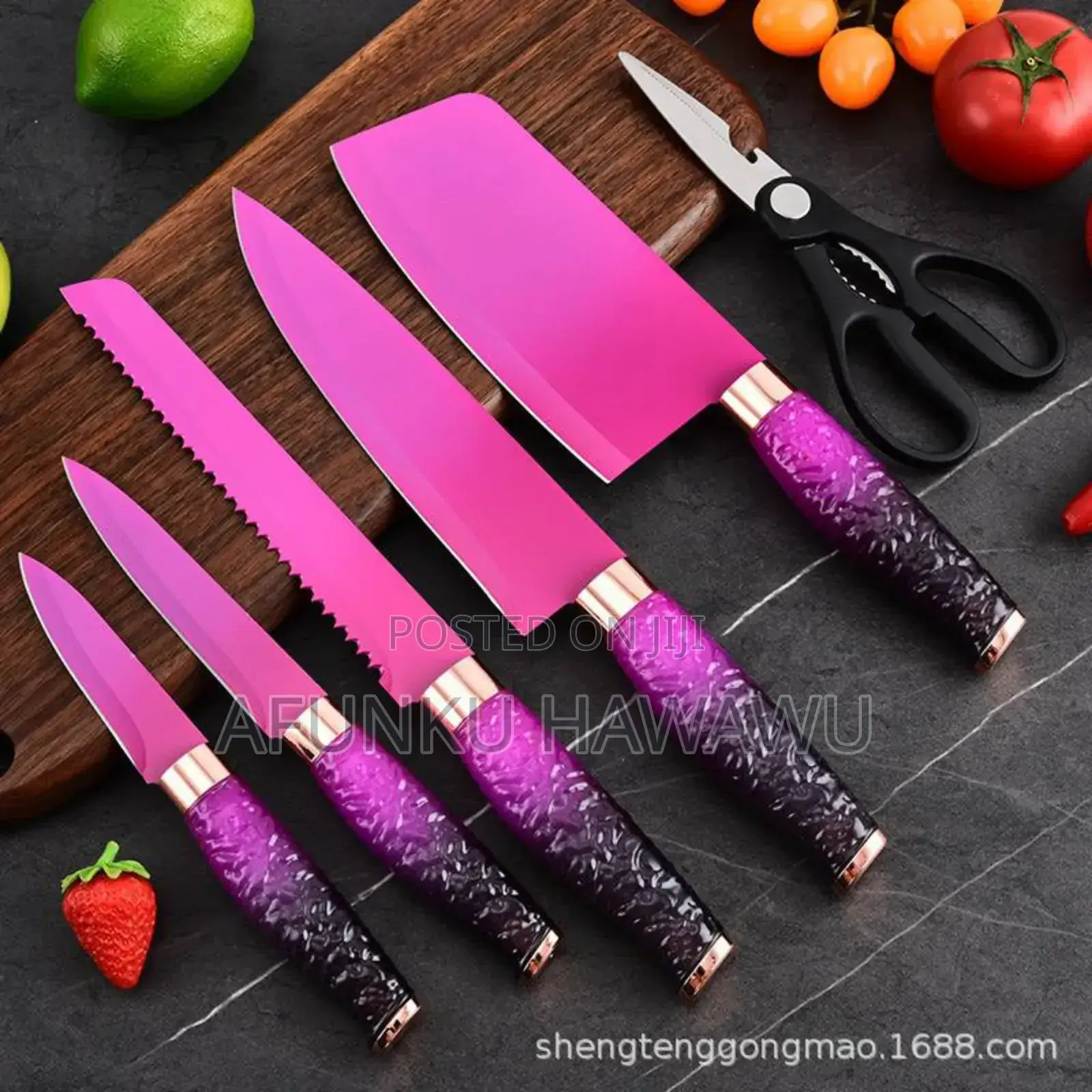7pcs Quality Mirror Knife Set