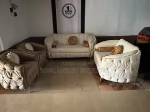 Set of Chair , 3 Seater, 2 Seater 2 Singles, Throw Pillows