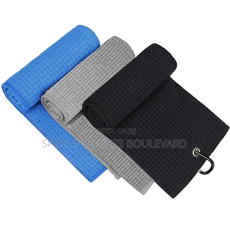 Golf Towels With Clip Available in Multiple Colours
