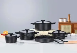 Original 5 Set Granite Cookware Set With Frying Pan