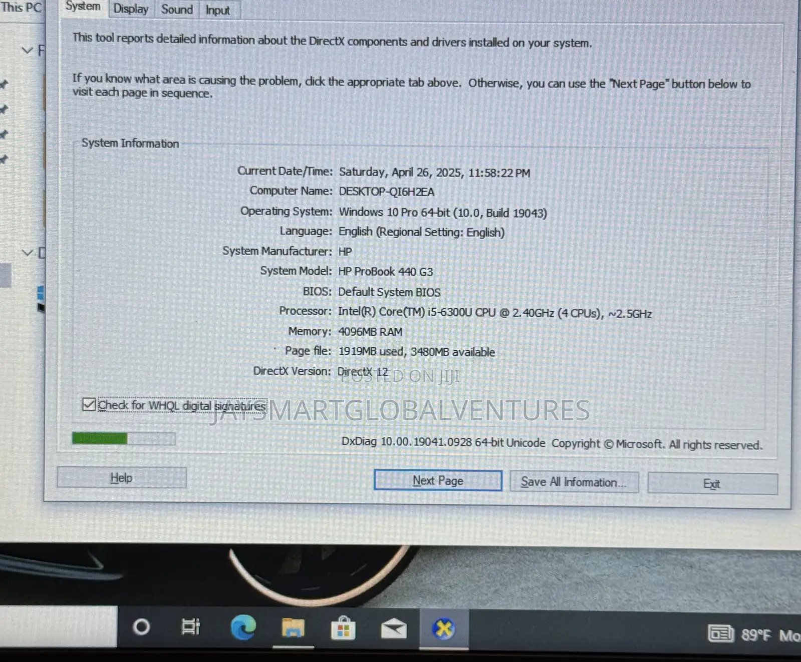 Laptop HP ProBook 440 G3 4GB Intel Core i5 HDD 500GB