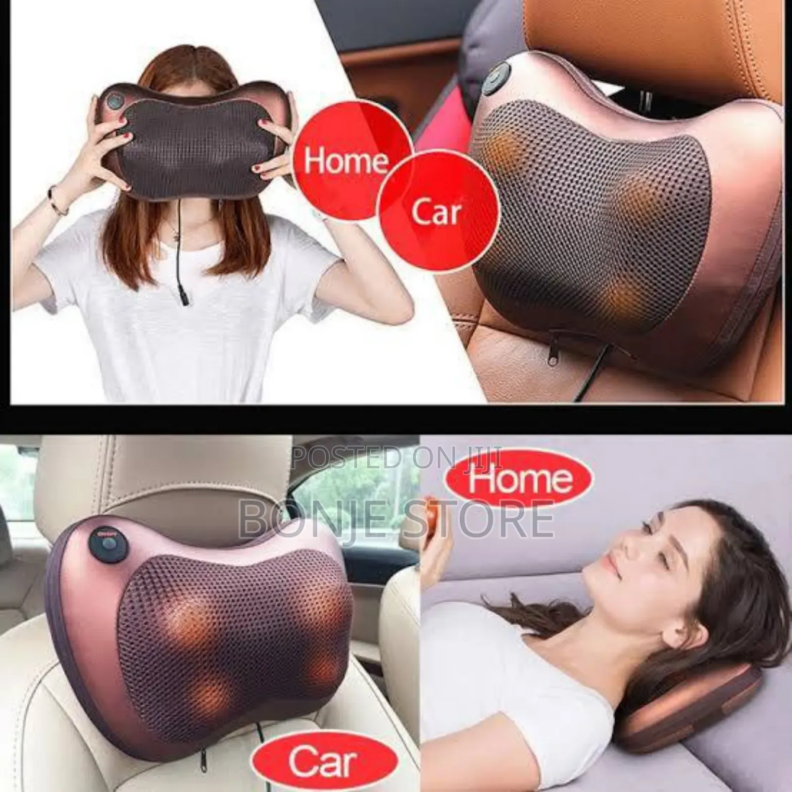 Back and Neck Massager - Deep Tissue Kneading Massage Pillow