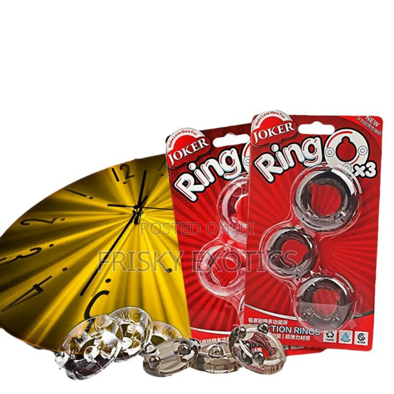 3in1 Ring O Silicone Cock Rings