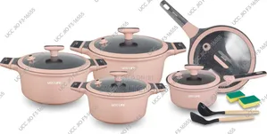 Original 14 Pieces Marble Granite Cookware
