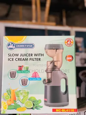 Master Chef Slow Juicer With Ice Cream Filter