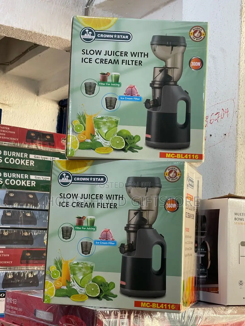 Master Chef Slow Juicer With Ice Cream Filter