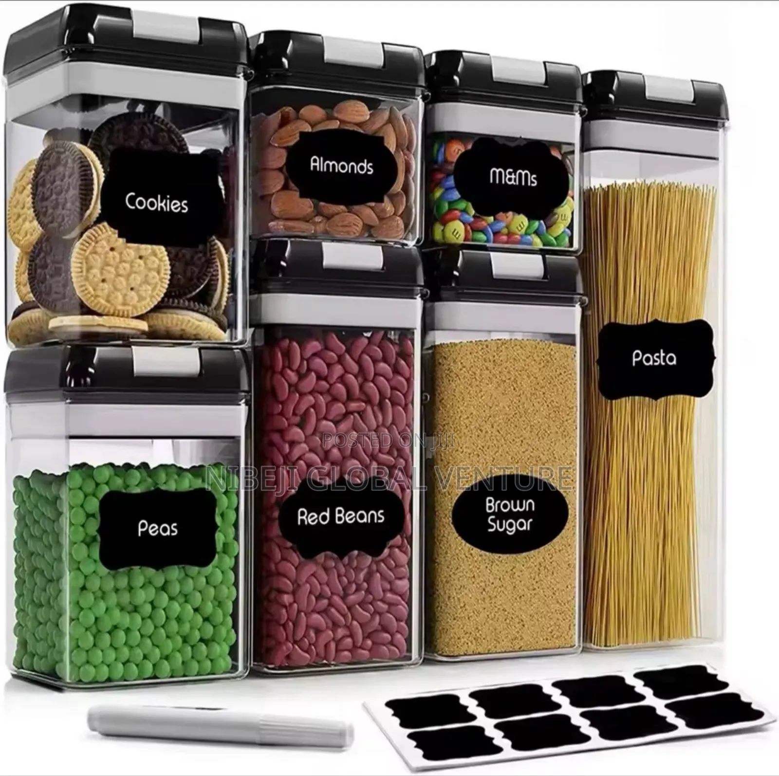 Airtight Food Storage Container Kitchen 7 Piece