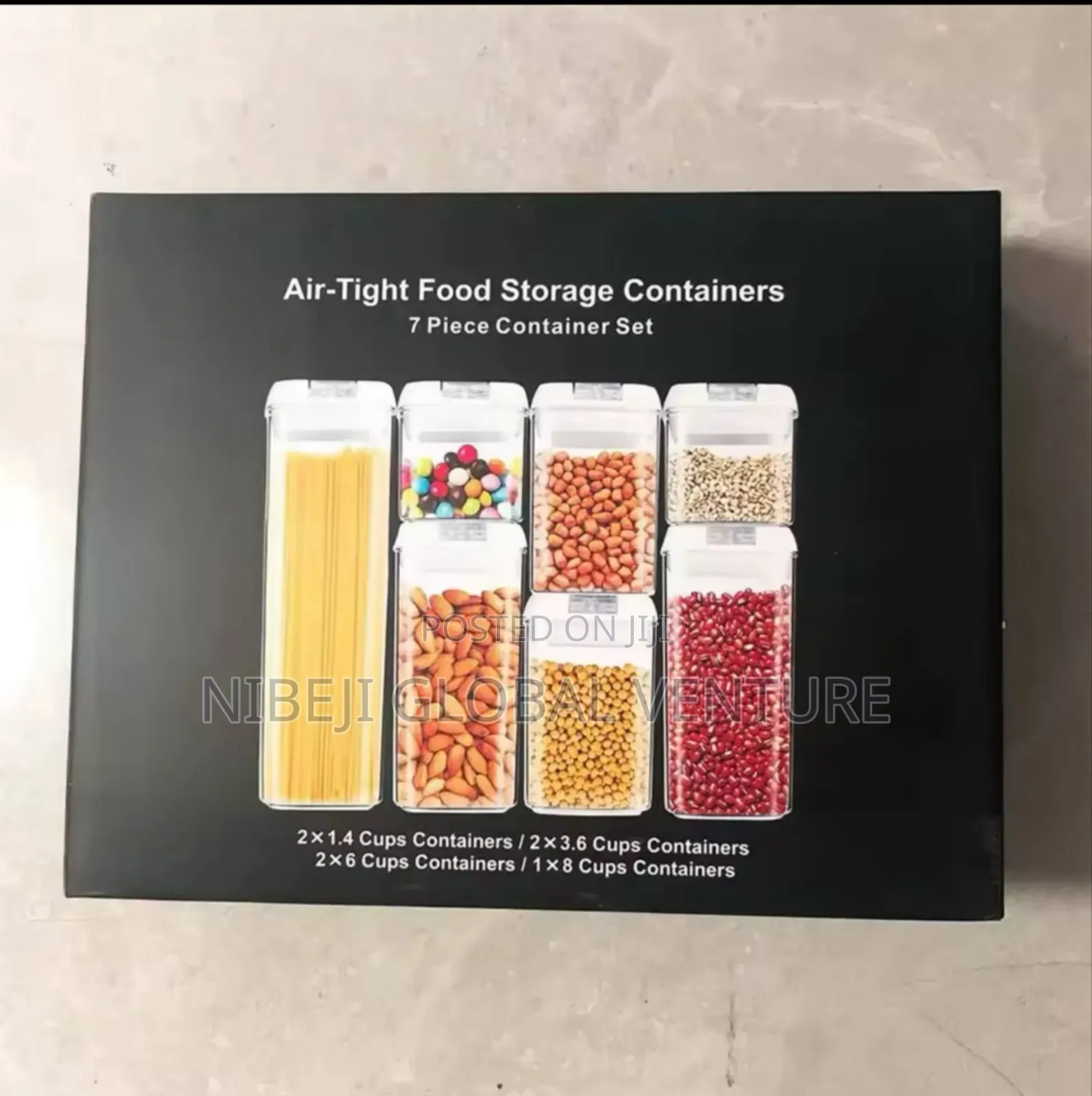 Airtight Food Storage Container Kitchen 7 Piece