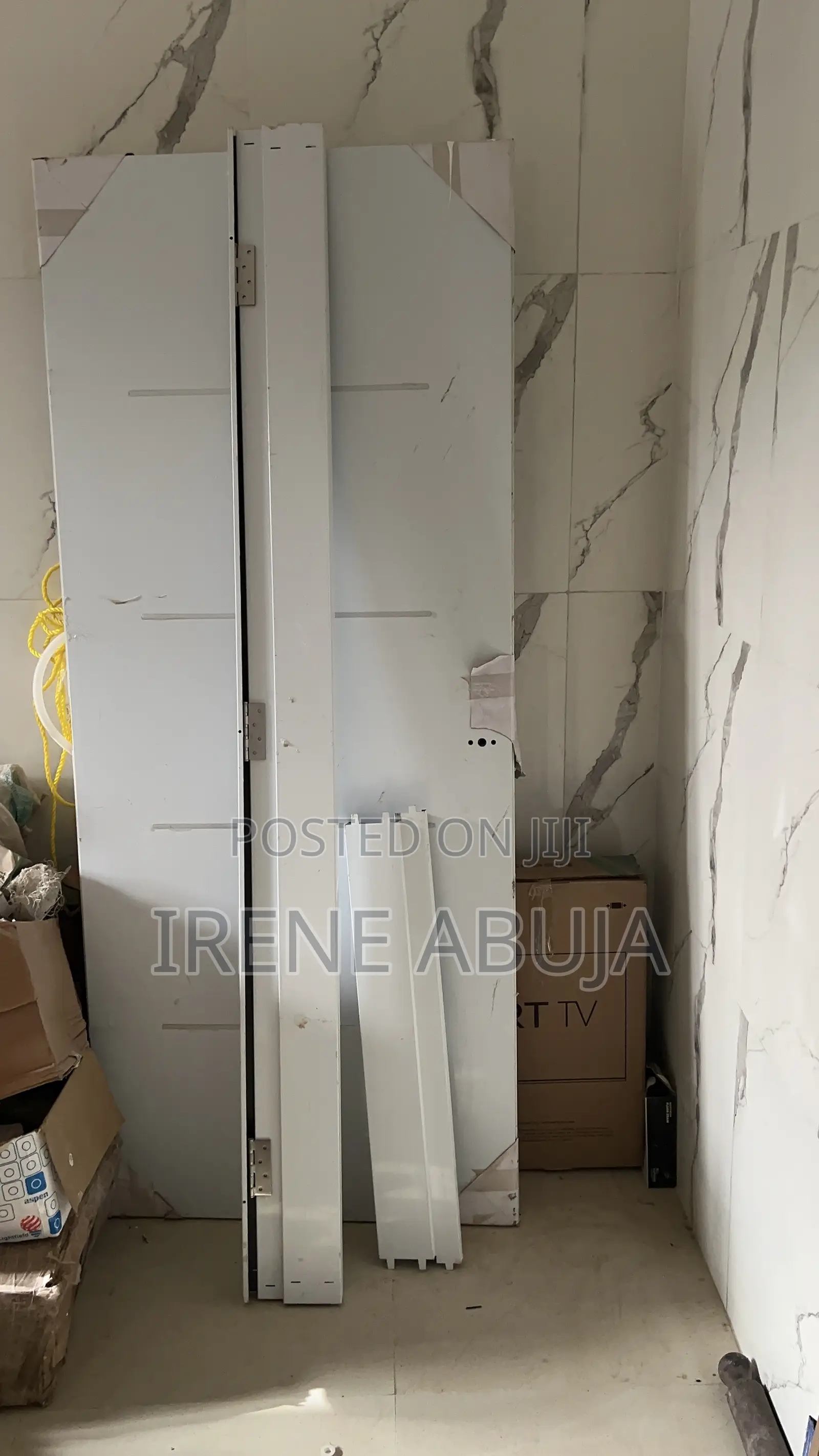 White Door With Frame