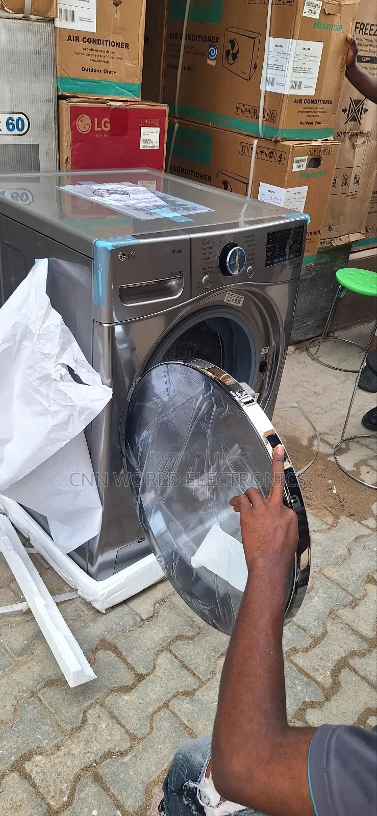 Original Lg 20kg Inverter Automatic Wash/ Dryer Front Loader