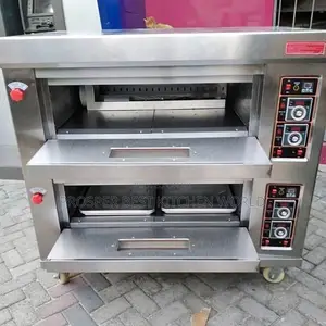 2 Deck 4 Trays Industrial Gas Oven .