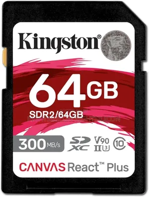 Usa Kingston Canvas React Plus 64gb Sd Card | SDXC Uhs-Ii