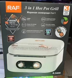 3 in 1 Hot Pot Grill Electric Cooker
