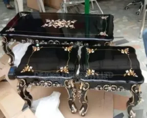 High Quality and Imported Royal Center Table With 2 Side Sto