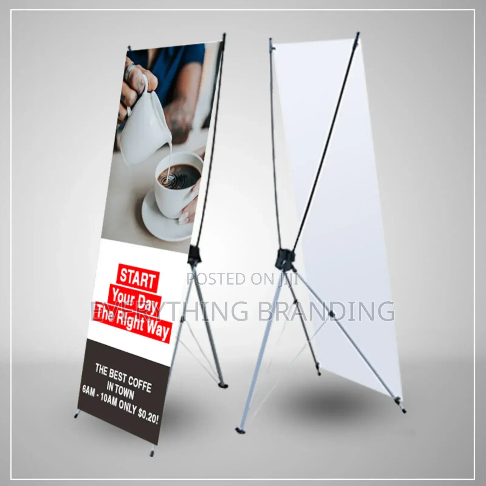 3x7ft X Banner Stand With Print for Events Business Promotion