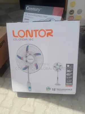 Lontor 18" Rechargeable Standing Fan