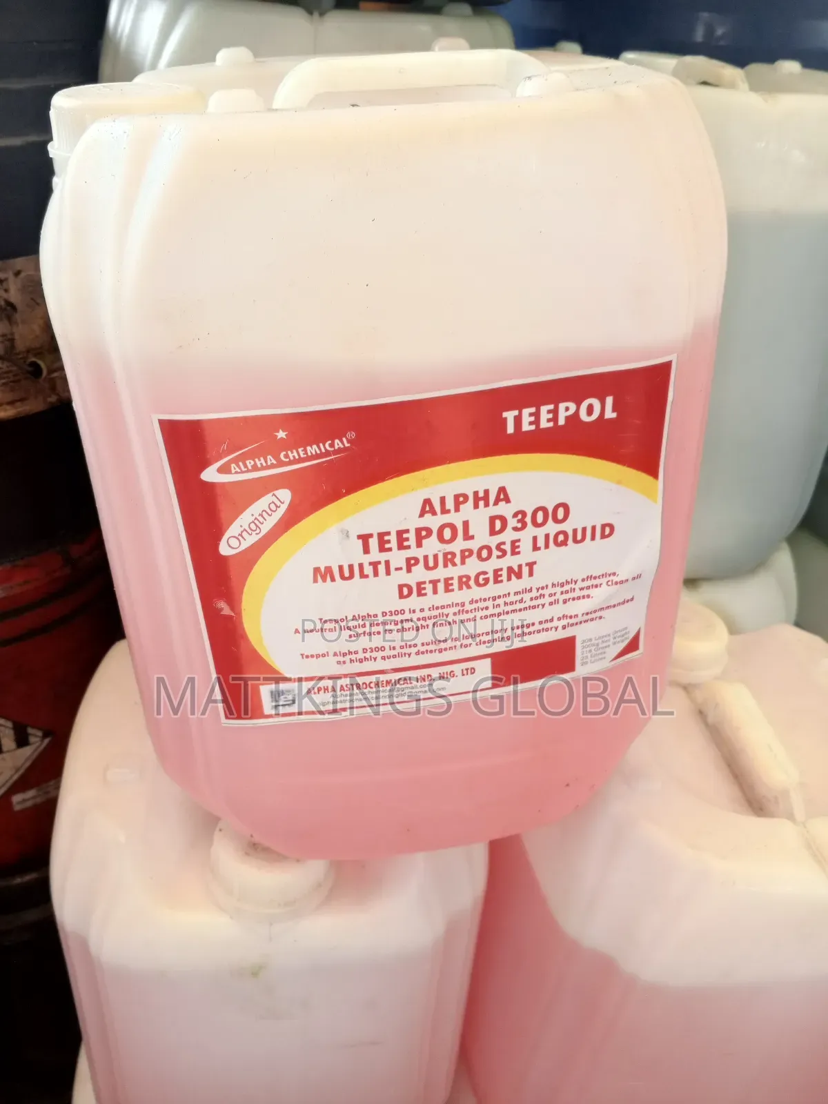 Alpha Teepol D300 Multi Purpose Liquid Detergent