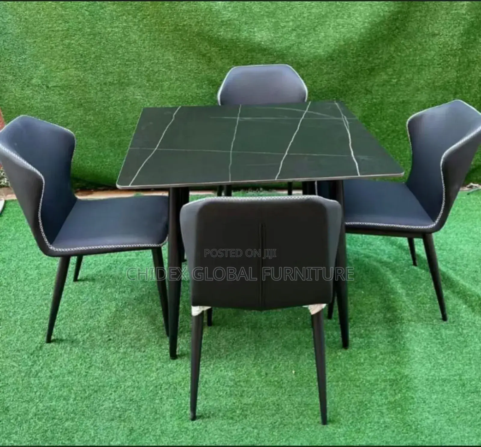 Marble Dining Table Set With Four Seater