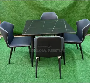 Marble Dining Table Set With Four Seater