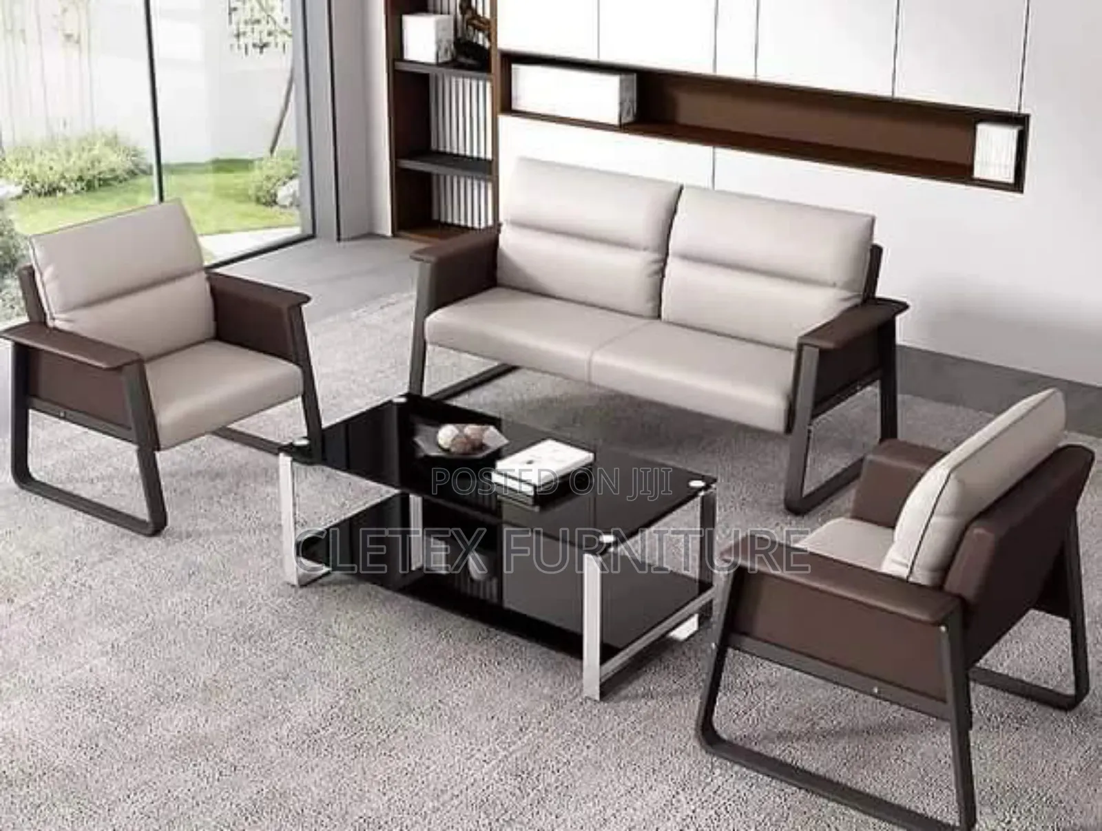 Quality Leather Office Sofa by 5 Seaters