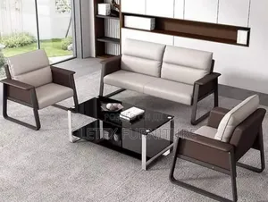 Quality Leather Office Sofa by 5 Seaters