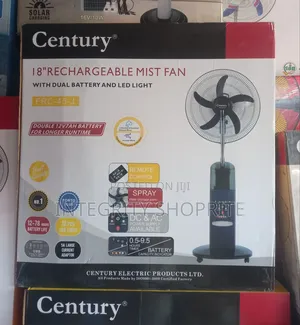 Century 18"Rechargeable Mist Fan Light FRC-45-J