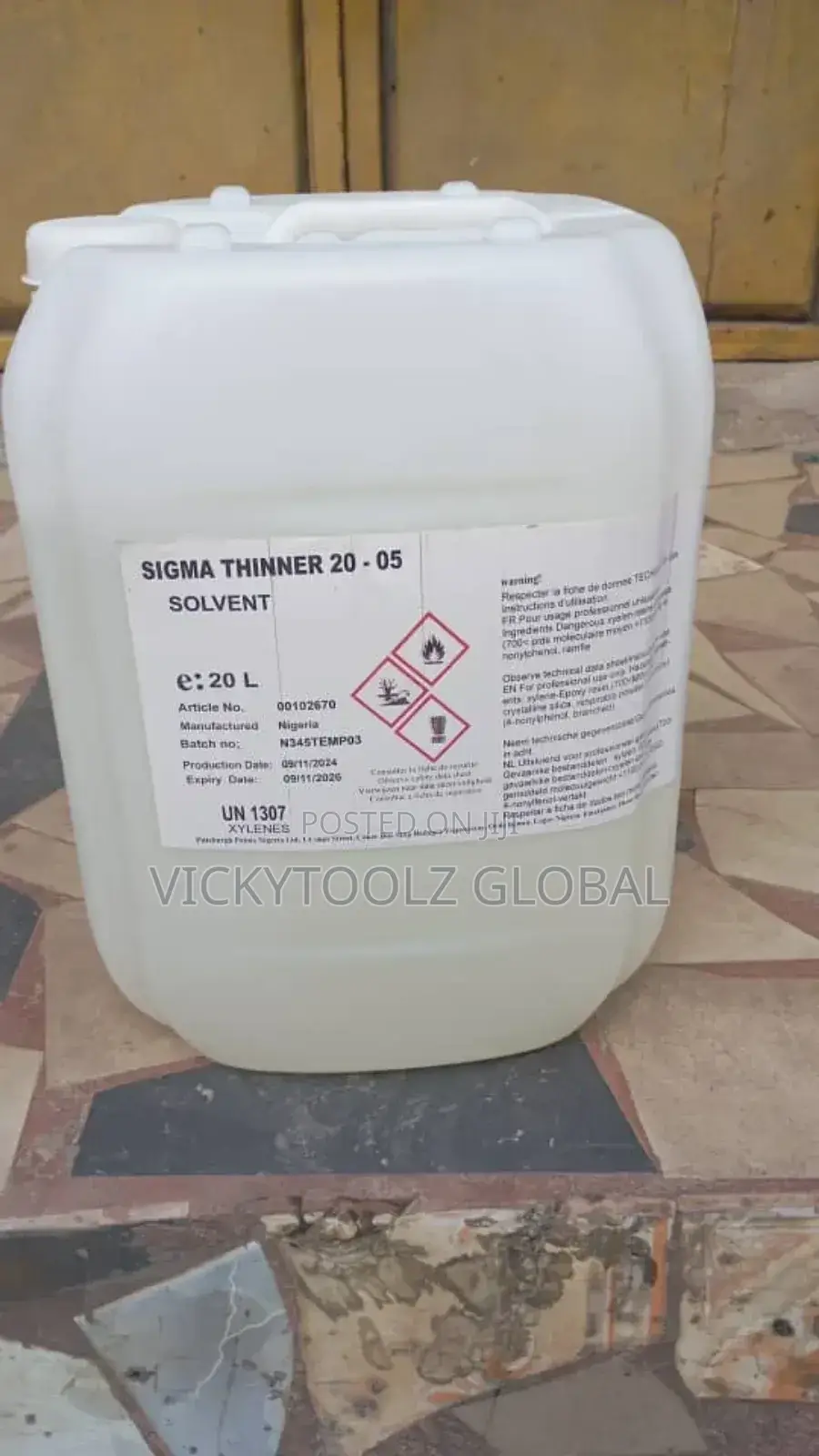 Sigma Thinner Solvent