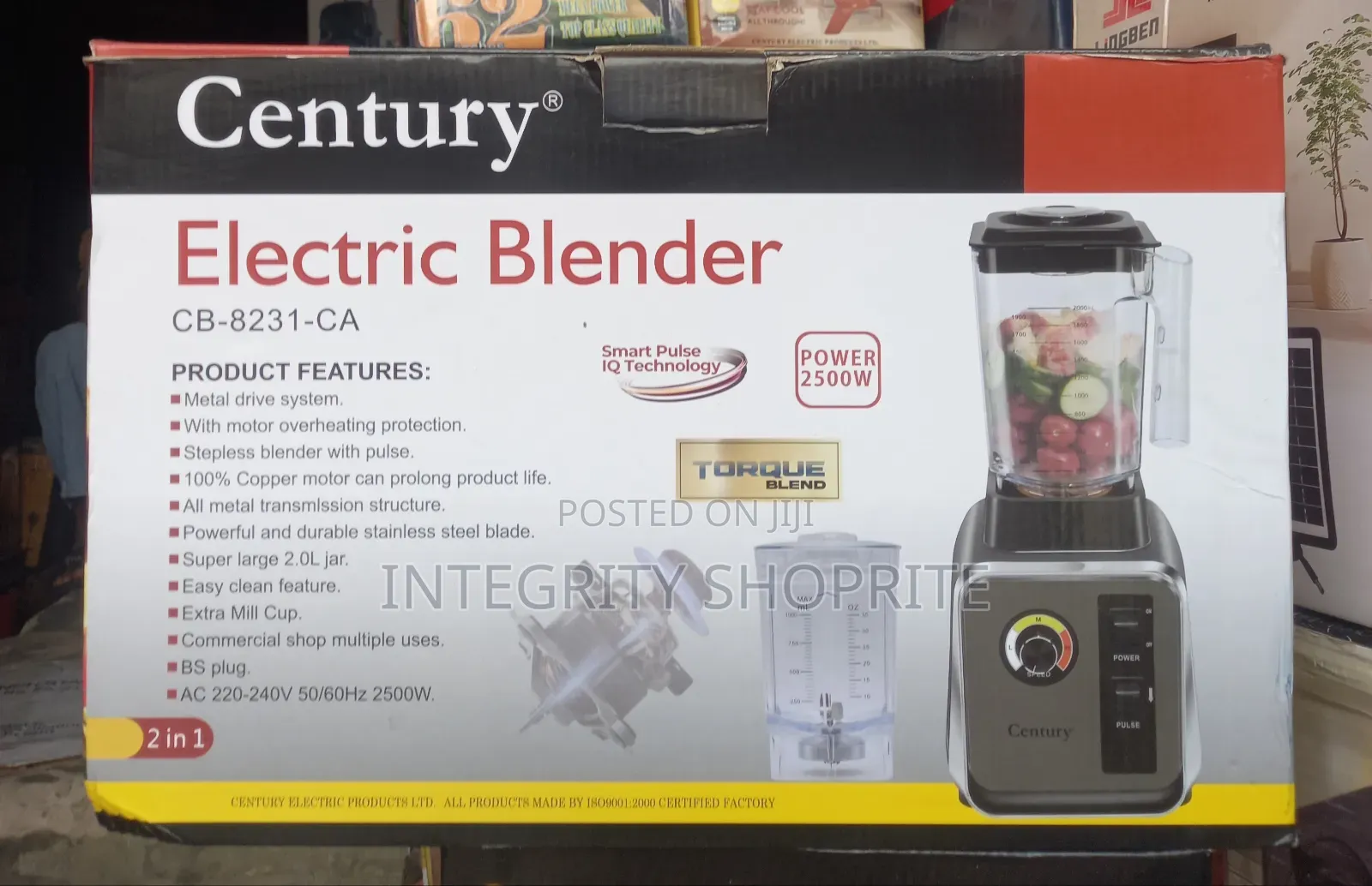 Century Electric Blender Cb-8231-Ca