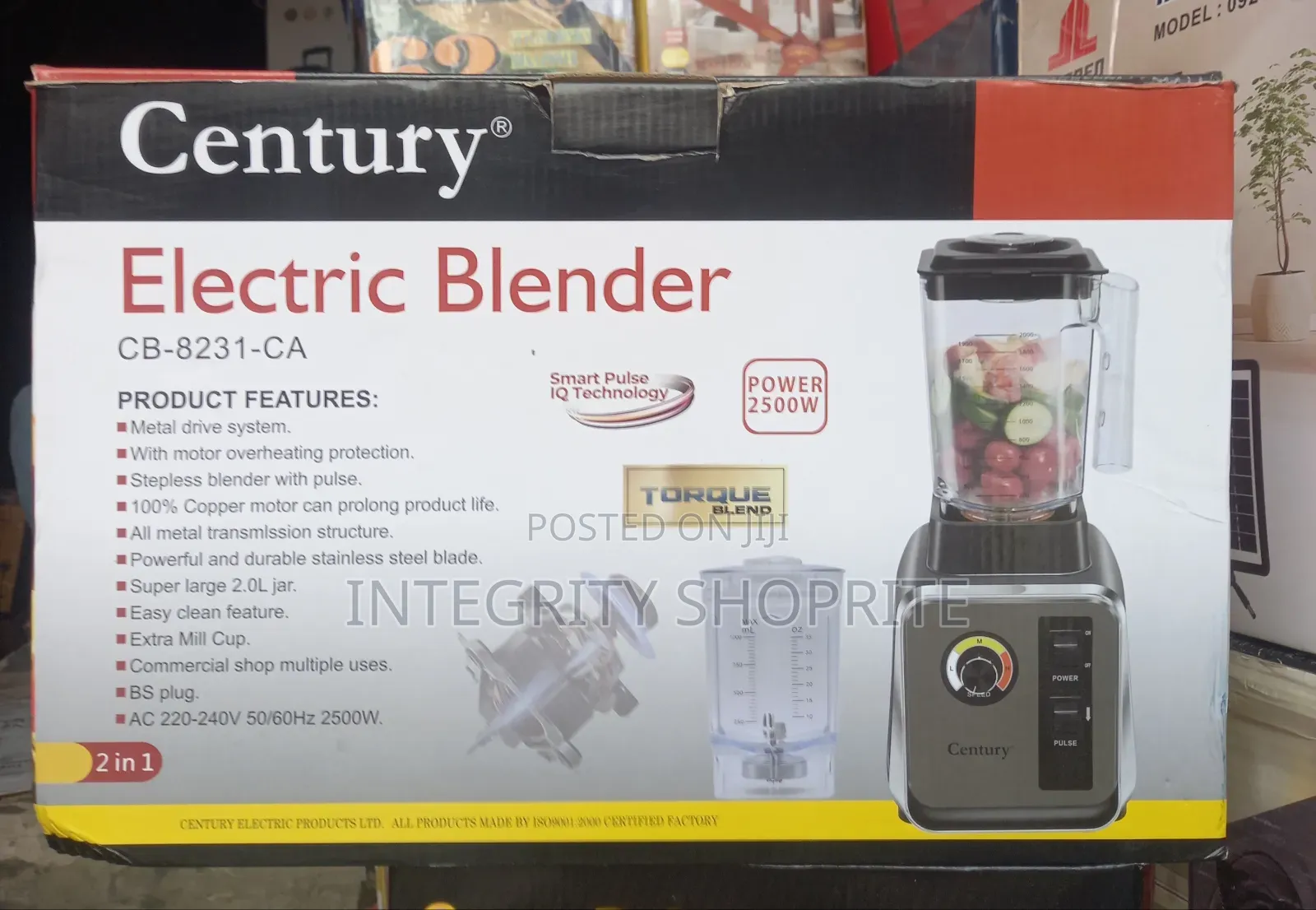 Century Electric Blender Cb-8231-Ca