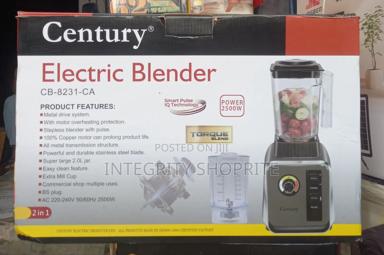 Century Electric Blender Cb-8231-Ca