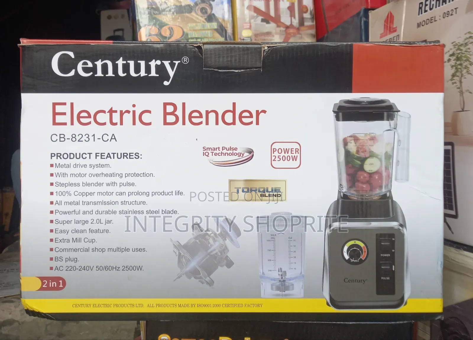 Century Electric Blender Cb-8231-Ca