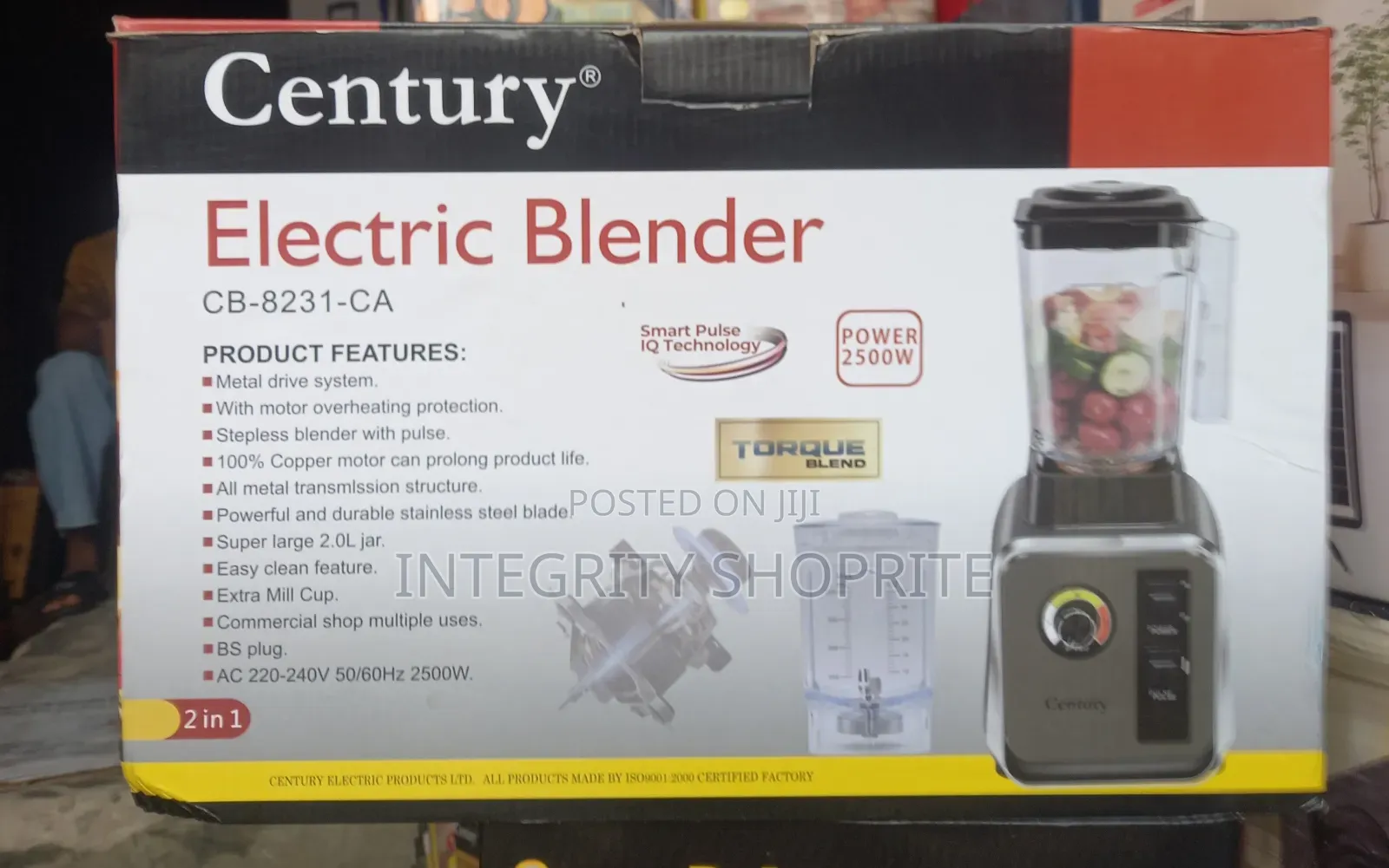 Century Electric Blender Cb-8231-Ca