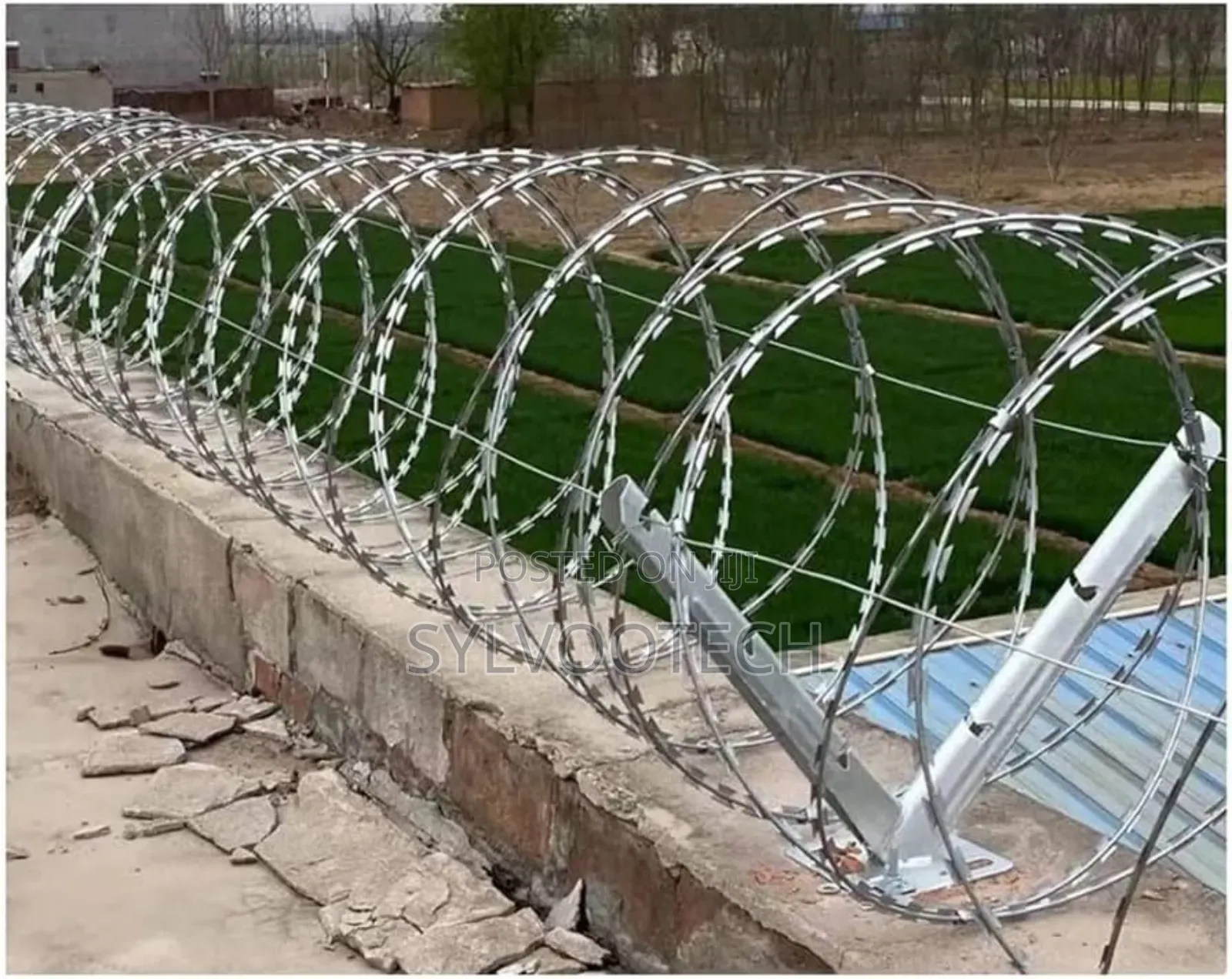 Barb Wire Fence Installation