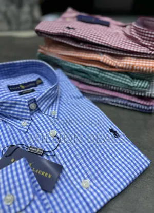 Luxury Checkered Polo Raphl Men's Long Sleeves T-Shirt