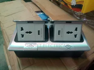13 Amps Double Floor Socket With 2 Usb Port