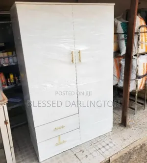 Photo - Standard White Colour Double Door Wardrobe