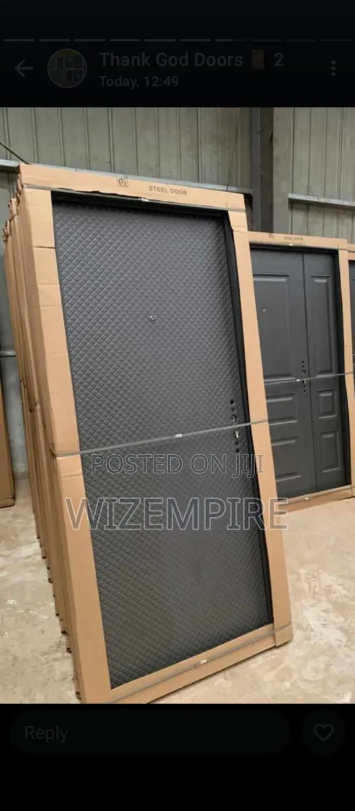 3ft Draft Black Doors Steal Available