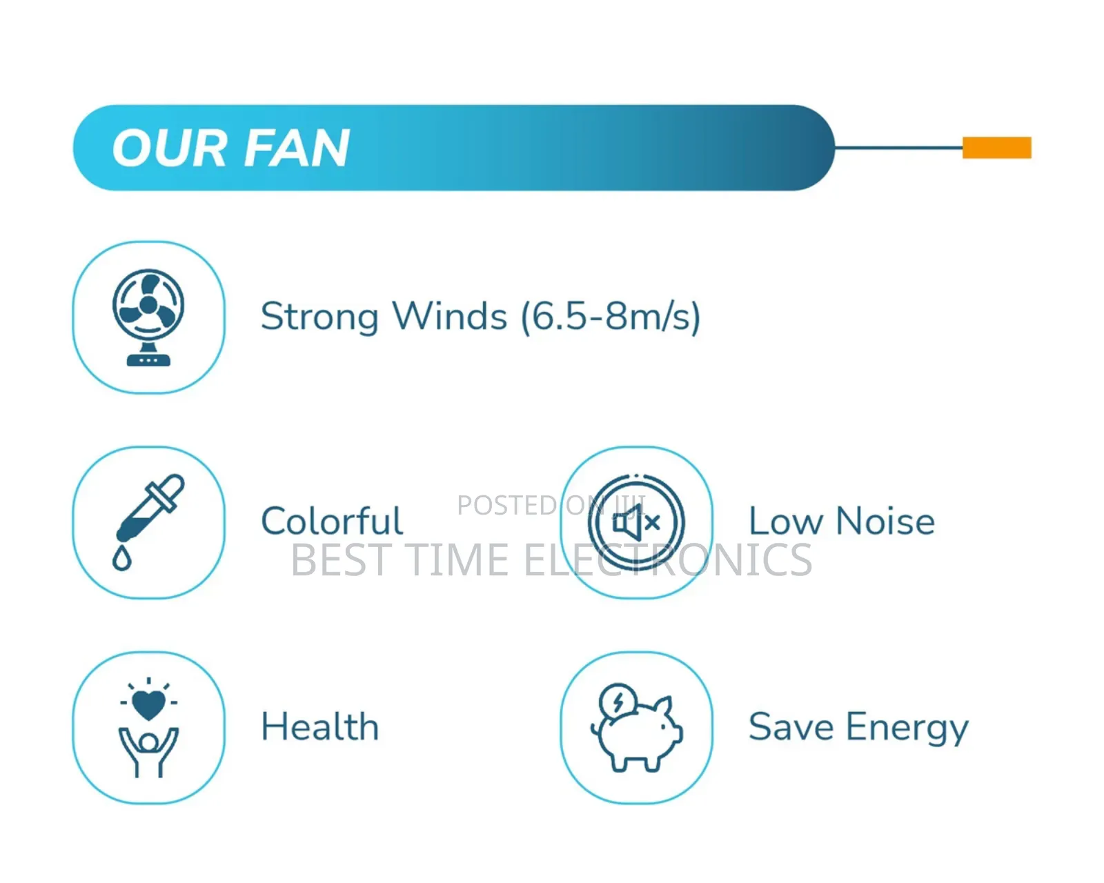 10" Best Cool Electrical Standing Fan