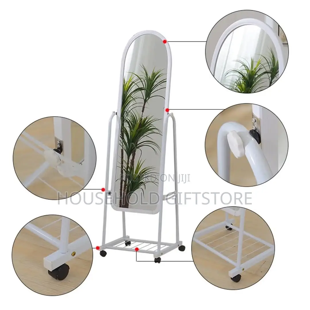 Fancy Moveable Mirror With Storage Space