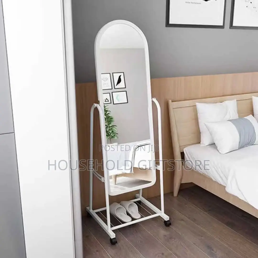 Fancy Moveable Mirror With Storage Space