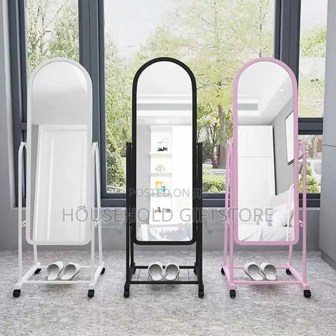 Fancy Moveable Mirror With Storage Space