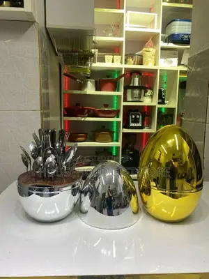 24pcs Egg Shape Polished Cutlery Set
