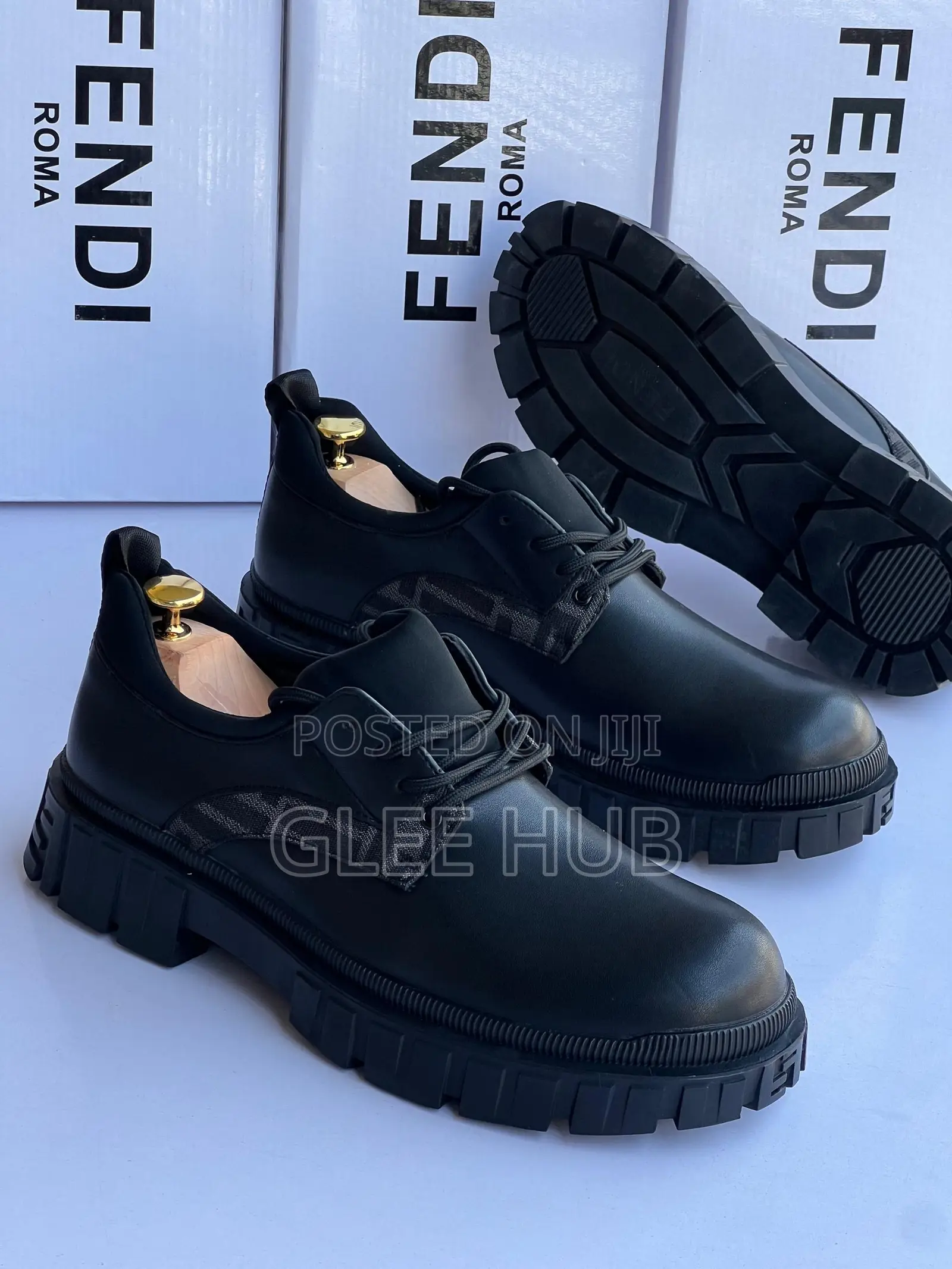 Fendi Matte Laced Shoes