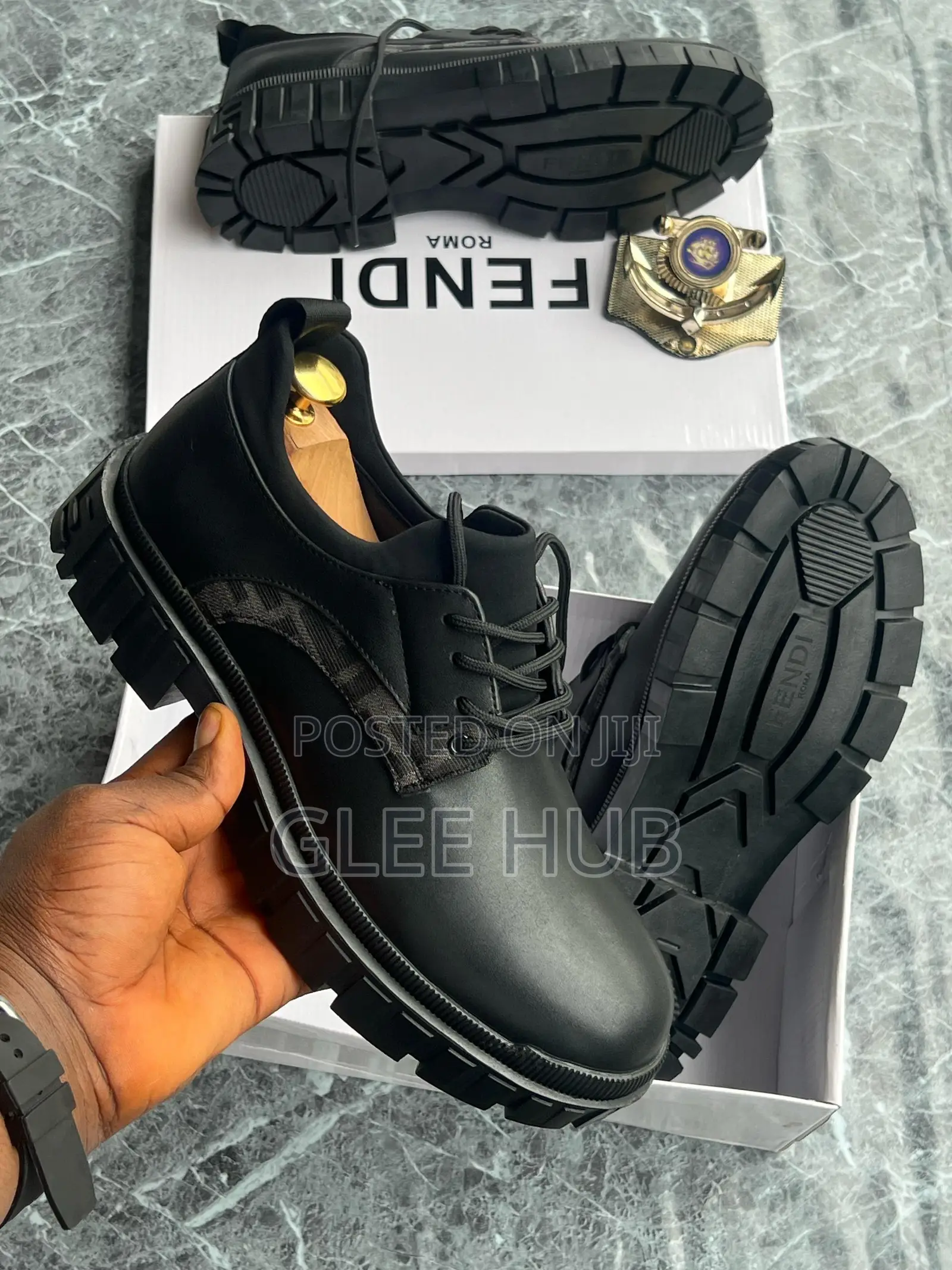 Fendi Matte Laced Shoes